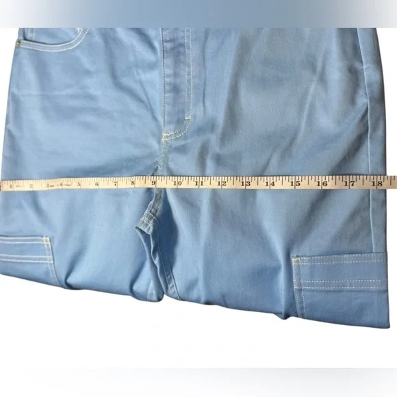 BDG Urban Outfitters Flared Leg Cargo Pants Women's 6 Blue Stretch Ankle Grunge - Picture 10 of 16